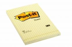 Bloczki samoprzylepne 3M POST-IT® 662 102x152 Żółty 100k Kratka