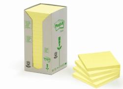 Bloczki samoprzylepne 3M POST-IT® 654-1T 76x76 Żółty 2400k