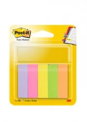 Znaczniki samoprzylepne Post-it®, neonowe, 100 kart, 5 bloczki 15 x 50 mm 670/5 3M