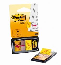 Zakładki indeksujące Post-it®680-31 z nadrukiem ikony Â„ręka + ołówekÂ”, 50 sztuk, 25mm x 43mm 3M