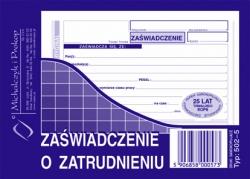 Zaświadczenie o zatrudnieniu MICHALCZYK I PROKOP A6 80 kartek