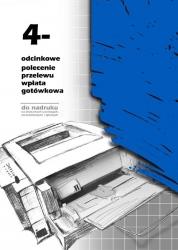 4-odcinkowe polecenie przelewu MICHALCZYK I PROKOP A4 teczka 100 kartek