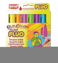 Farby w sztyfcie PLAYCOLOR FLUO ONE 6kol 10421 5g