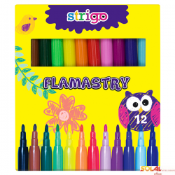 Flamastry STRIGO 12 kolorów SSC007