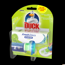 Kostka do WC DUCK FRESH 2xDISCS LIME - żelowe krążki