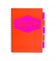Project Book Neon A4 kratka Pomarańczowy PUKKA