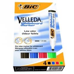 Marker suchościeralny BIC Velleda 1701 Mix 4