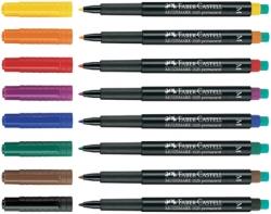 Foliopis Multimark z gumką OHP permanentny S 0,4 CZERWONY FABER-CASTELL