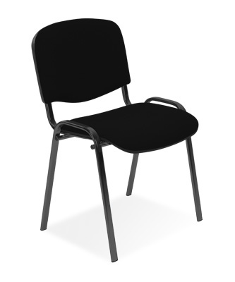  Krzesło konferencyjne ISO black CU-26 czarno-szary - zdjęcie (3