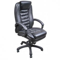 Fotel MONTANA Black ekoskóra Nylon BALDU VISATA chrom