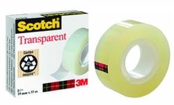 Taśma Scotch®, transparentna, 19 mm x 33 m w folii