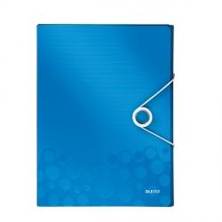Teczka z gumką Leitz WOW, 30 mm 250k A4 Metaliczna niebieski