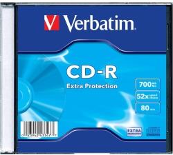 Płyta VERBATIM CD-R slim jewel case 700MB 52x DataLife Extra Protection