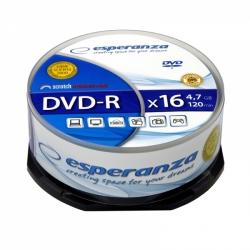 DVD-R ESPERANZA 4,7GB X16 - CAKE BOX 25