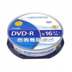 DVD-R ESPERANZA 4,7GB X16 - CAKE BOX 10