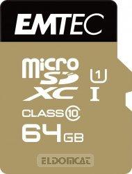 MicroSDXC 64GB Class10 Gold +