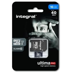 Micro SDHC 8GB (with Adapter to SD Card) CL10 Ultima Pro UHS-1, up to 40MB/s transfer speed