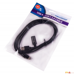 Kabel USB 2.0 TYP C 2m czarny EB227K ESPERANZA